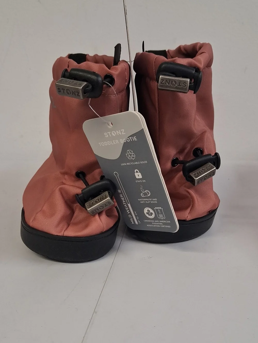 NWT Stonz Puffer Booties - Toddler Dusty Rose
